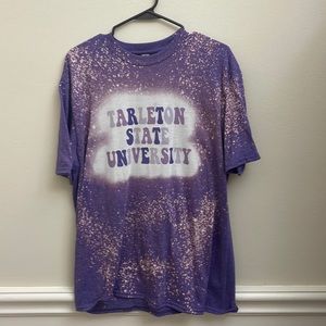 Tarleton State University bleach tee in XL